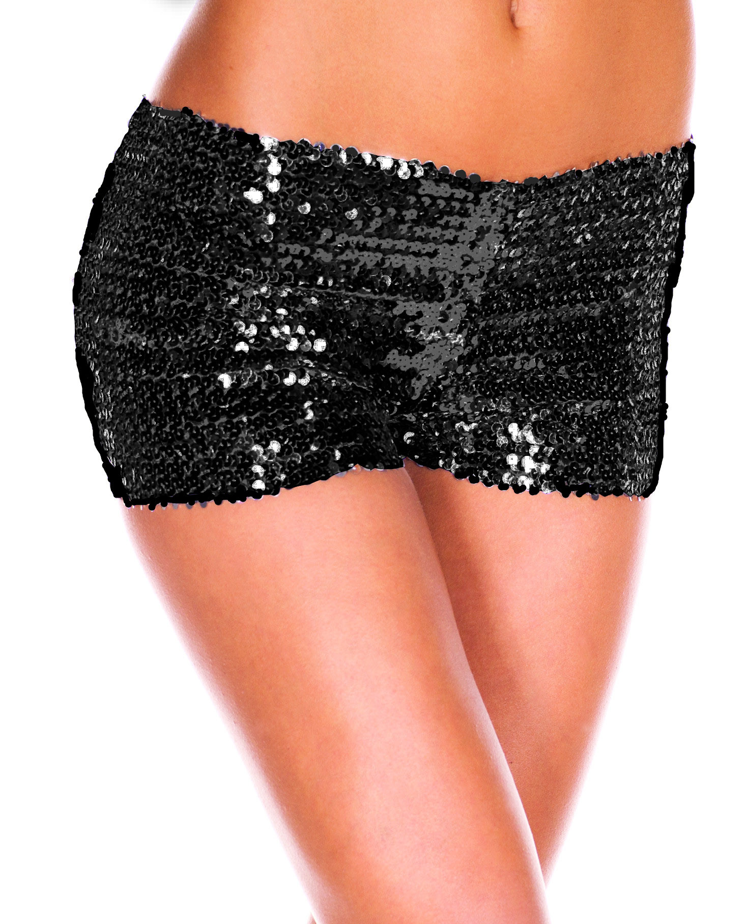 F7065-3 SEQUIN BOOTY SHORTS
